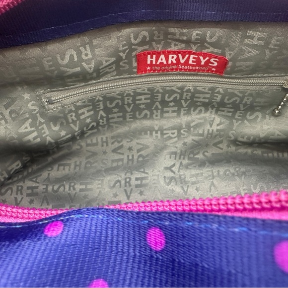 Harveys Seatbelt Bag Carriage Ring Tote in Magenta Dot RARE - Picture 9 of 13